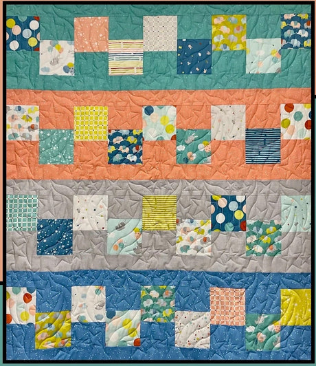 Candies Quilt Pattern Card by Villa Rosa Designs finished Quilt 41in x 46in Using Charm Squares