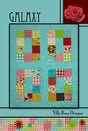 Galaxy Quilt Pattern - Printed Pattern Only - From Villa Rosa Designs 40.5in x 49.5in Using 5 Inch Squares