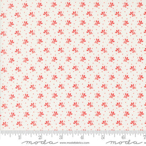 Jelly & Jam Ditsy Cotton Strawberry Yardage 20498-31 by Fig Tree and Co. for Moda Fabrics Sold in 1/2 Yard Increments