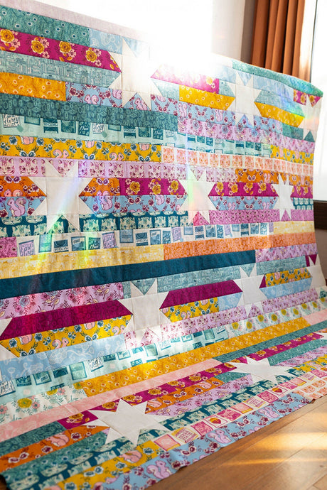Jelly Stars MM-026 PAPER Quilt Pattern for Modernly Morgan 64 x 72