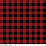 Christmas Delivery Plaid Red Yardageby Carta Bella Paper Co C7336-Red Sold in 1/2 yard increments cut continuously