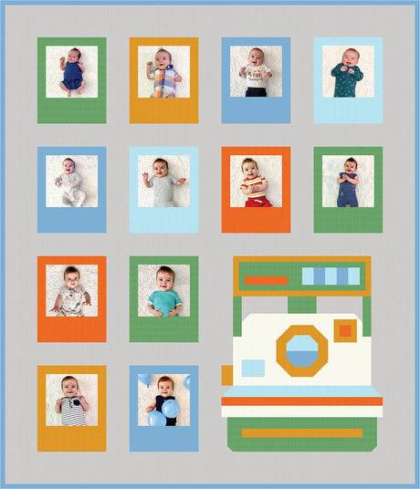 Snap Happy Quilt Pattern PPP41 from Pen & Paper Patterns By Lindsey Neil three sizes