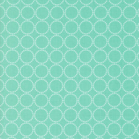 Coriander Colors Rings Aqua 29200-27 by Corey Yoder for Moda Fabrics