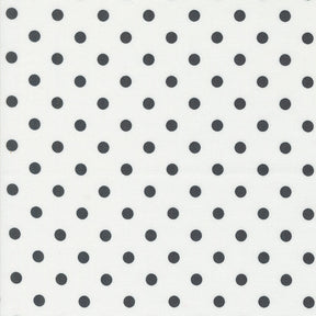 Coriander Colors Big Dot White on Black 29204-21 by Corey Yoder for Moda Fabrics