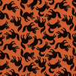 Sweet Tooth Scaredy Cat Orange ST24300 by Poppie Cotton Sold in 1/2 yard increments