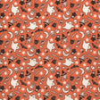 Sweet Tooth Eeaks Orange ST24 by Poppie Cotton Sold in 1/2 yard increments