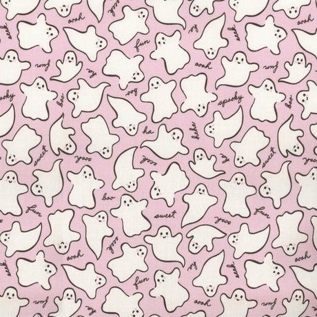 Sweet Tooth EEK'S and Boo's Purple ST24308 by Poppie Cotton Sold in 1/2 yard increments