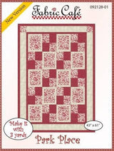 Park Place Quilt Pattern Quilt Size43" x 61" by Fabric Cafe 092128-01 Bin MP