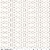Bee Backgrounds Honeycomb Red Yardage - C6387-RED by Lori Holt of A Bee in My Bonnet for Riley Blake Designs sold in 1/2 Yard Increments