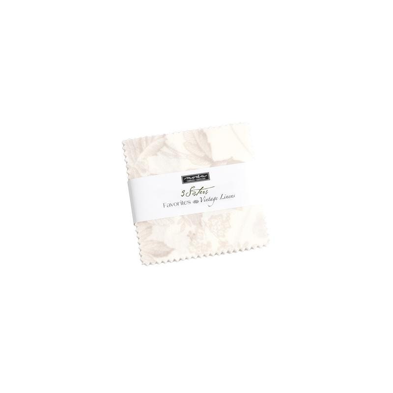 3 Sisters Favorite Vintage Linens Mini Charm 2.5" 44360mc by 3 Sisters for Moda Fabrics bin 29
