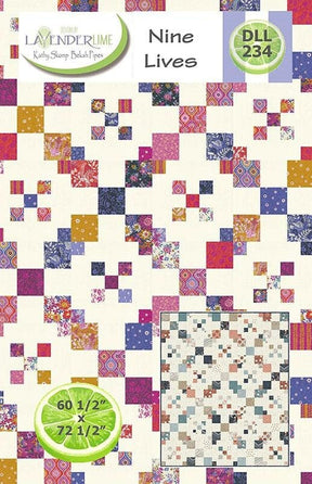 Nine Lives Pattern DLL 234 By Designs by Lavender Lime 60 x 72