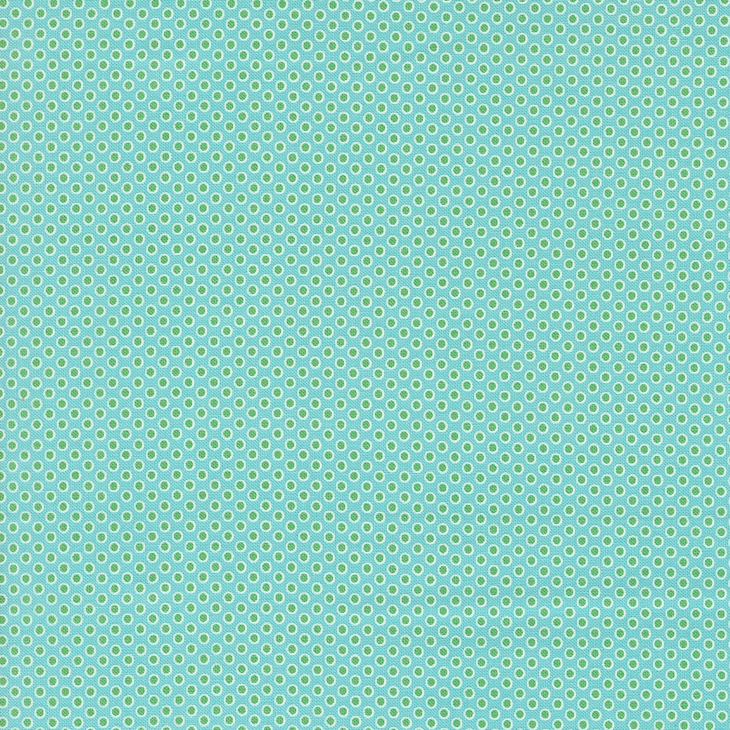 a blue background with small white dots