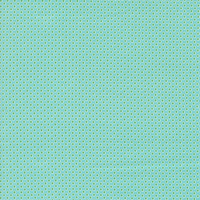 a blue background with small white dots