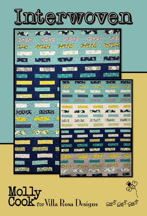 Interwoven Quilt Pattern - Printed Pattern Only - From Villa Rosa Designs 56 in x 76 in