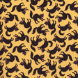 Sweet Tooth Scaredy Cat Yellow ST24302 by Poppie Cotton Sold in 1/2 yard increments