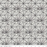 Sophisticated Halloween Spiderweb C14622-CREAM by My Mind's Eye for Riley Blake sold in half yard increments