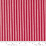 a red and white striped fabric