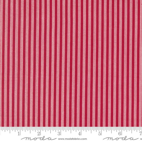 a red and white striped fabric