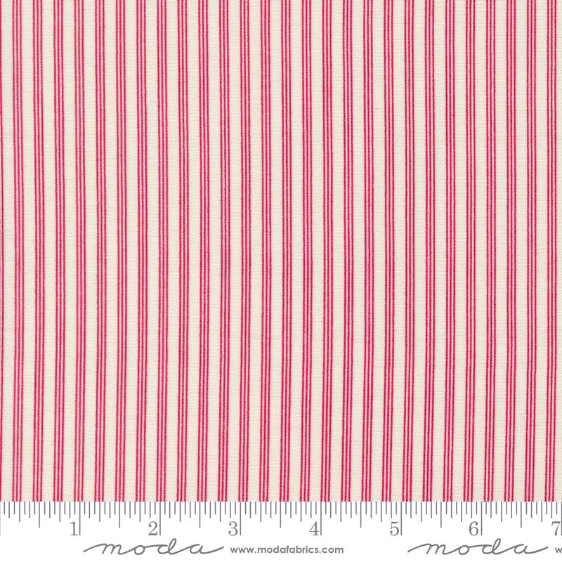 a red and white striped fabric