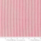 a red and white striped fabric
