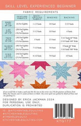 The Helen Pattern KTQ177 by Kitchen Table Quilting (Baby, Lap, Twin, Queen and King sizes)