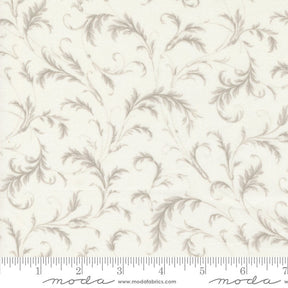 a white fabric with a floral design on it