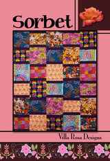 Sorbet Quilt Pattern - Printed Pattern Only - From Villa Rosa Designs 48 in x 57 in