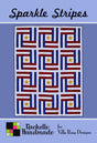 Sparkle Stripes Quilt Pattern - Printed Pattern Only - From Villa Rosa Designs 62 in x 82 in