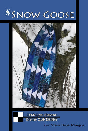 Snow Goose Pattern Card by Villa Rosa Designs finished size 10" x 50" Fat Quarter Friendly
