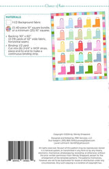 Chance of Rain Printed Quilt Pattern WS78 by Wendy Sheppard 50" x 60"
