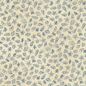 To the Sea Ocean Shells Tan 16931-18 by Janet Clare For Moda Fabrics Sold in 1/2 yard increments