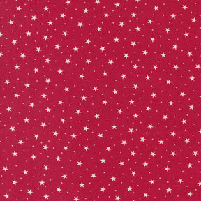a red background with white stars on it