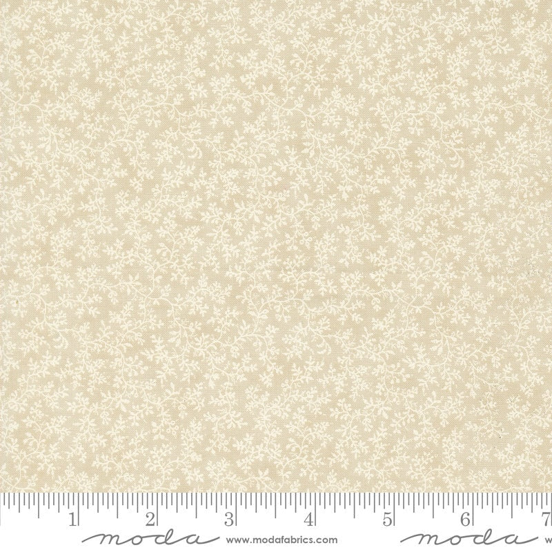 a ruler with a white flower pattern on it