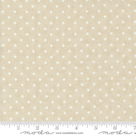 a ruler with a white polka dot pattern on it