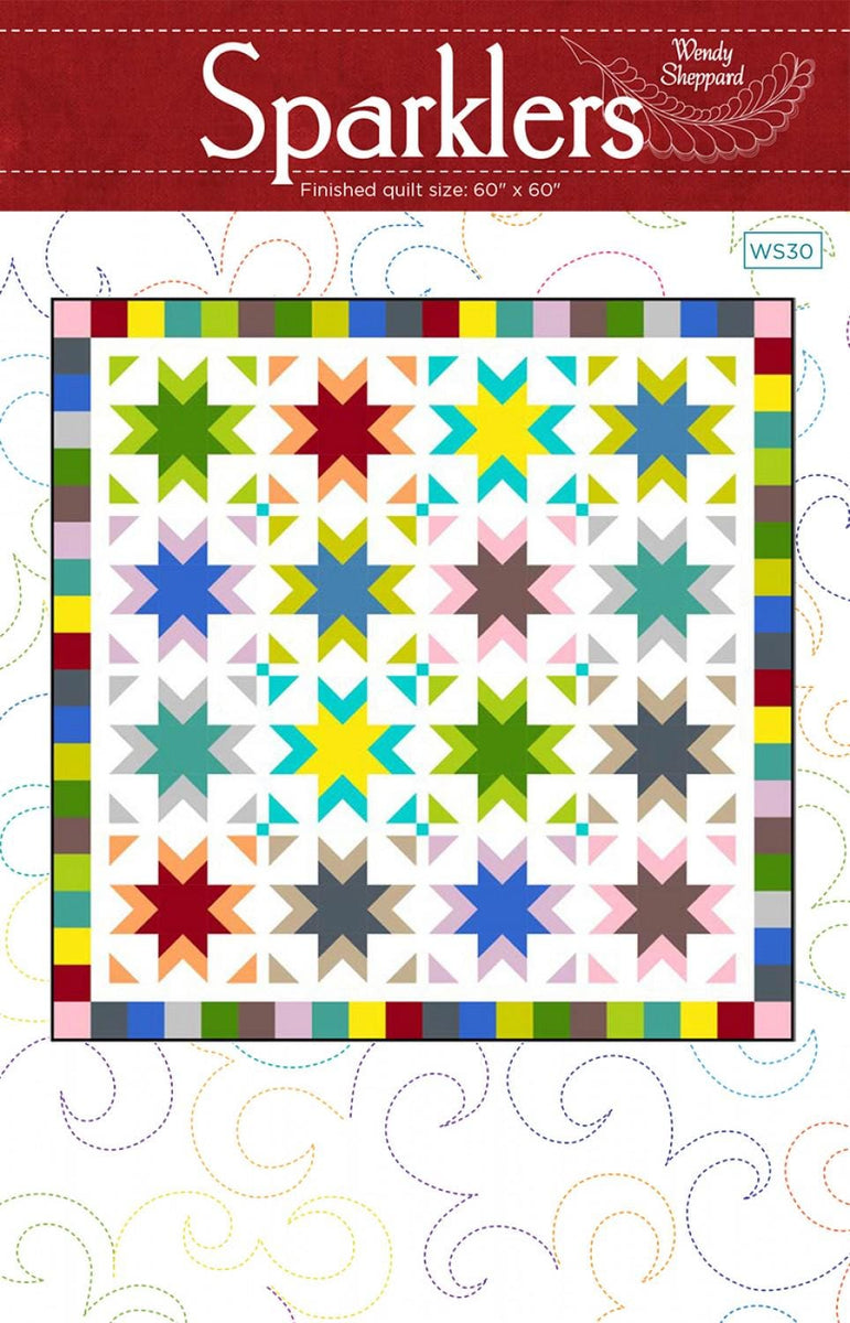 Pattern 60 Aut Sparkler Quilt Pattern 60 x 60 by Wendy Sheppard - WS30 Printed Patter ...