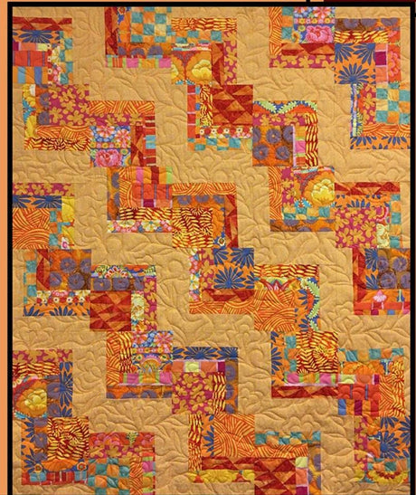 Pinata Quilt Pattern Card by Villa Rosa Designs finished size 50" x 60"