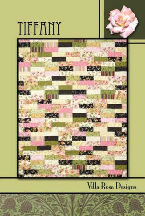 Tiffany Quilt Pattern Card by Villa Rosa Designs finished size 48" x 60"