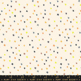 a white background with multicolored stars on it