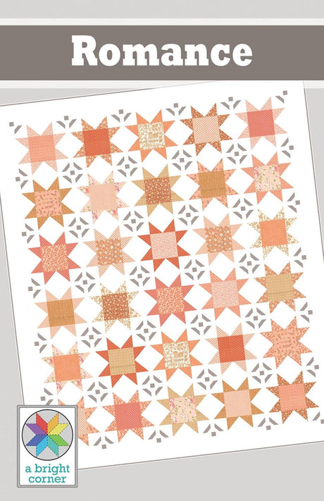 Romance Quilt Pattern AKBC341 Printed Pattern Only by A Bright Corner Quilts, Baby, Lap, Throw, Twin and Queen