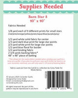 Barn Star 8 Quilt Pattern by Corey Yoder of Coriander Quilts CQP218 Bin MP