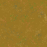 a brown background with a lot of different colored dots