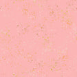 a pink background with gold speckles
