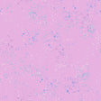 a pink background with blue and silver speckles