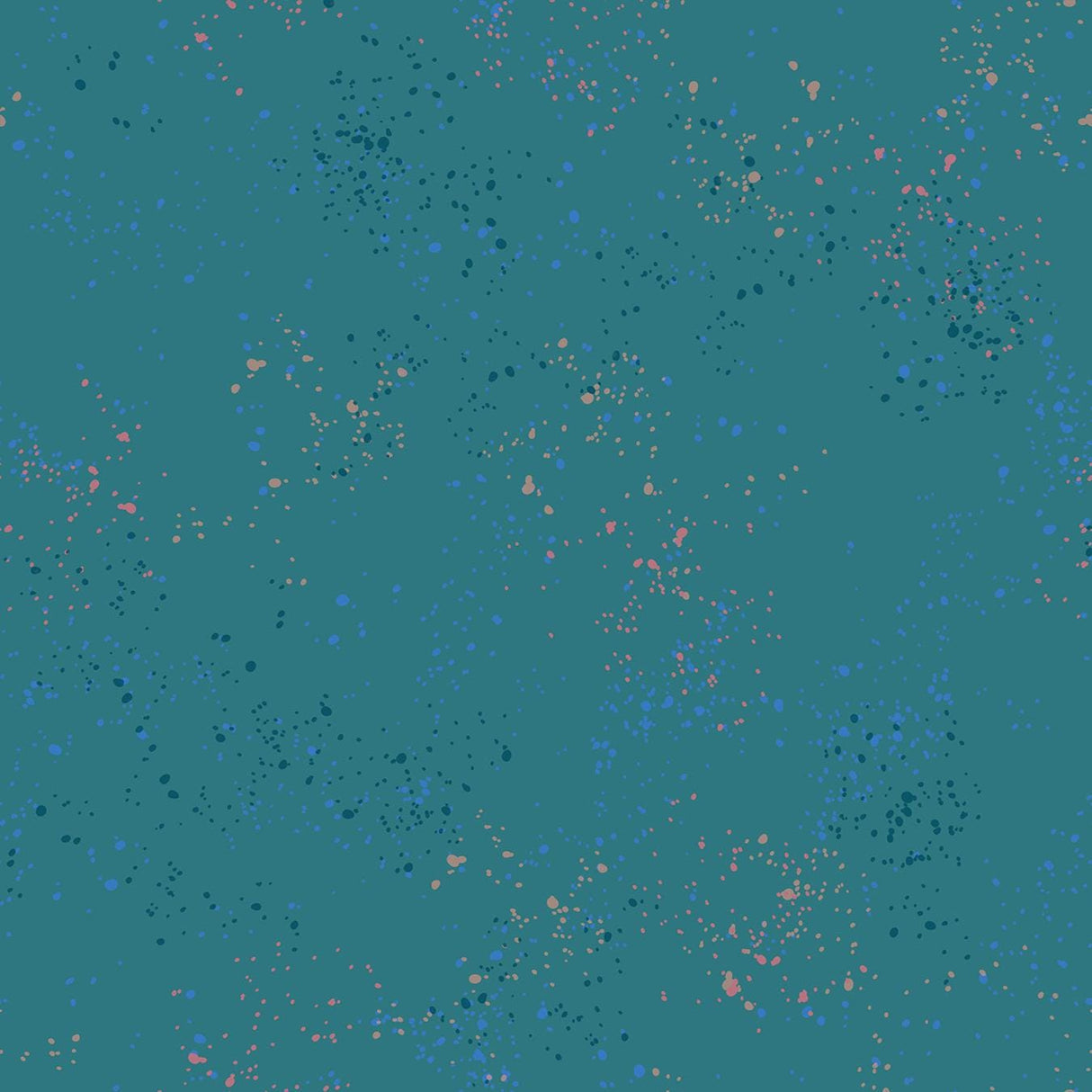 a blue background with pink and blue speckles