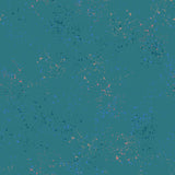 a blue background with pink and blue speckles