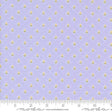 a ruler with a purple background and gold dots