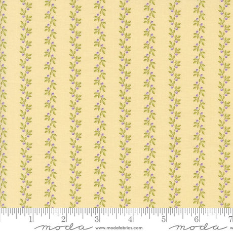 a ruler with a yellow background and a flower pattern