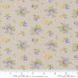 a flowered fabric with blue and yellow flowers on it