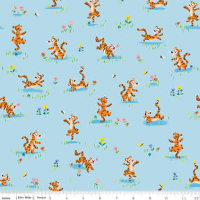 a blue background with a bunch of cartoon animals