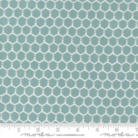 Willows Farm Chickenwire Yardage Pond 56106-27 by Deb Strain for Moda Fabric Sold in 1/2 yard increments cut continuously